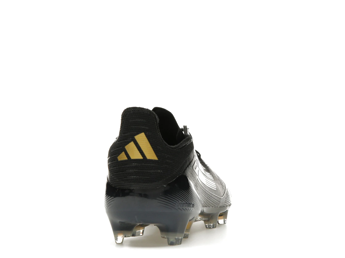 Vue 29 de adidas F50 Elite FG Core Black Iron Metallic Gold Metallic