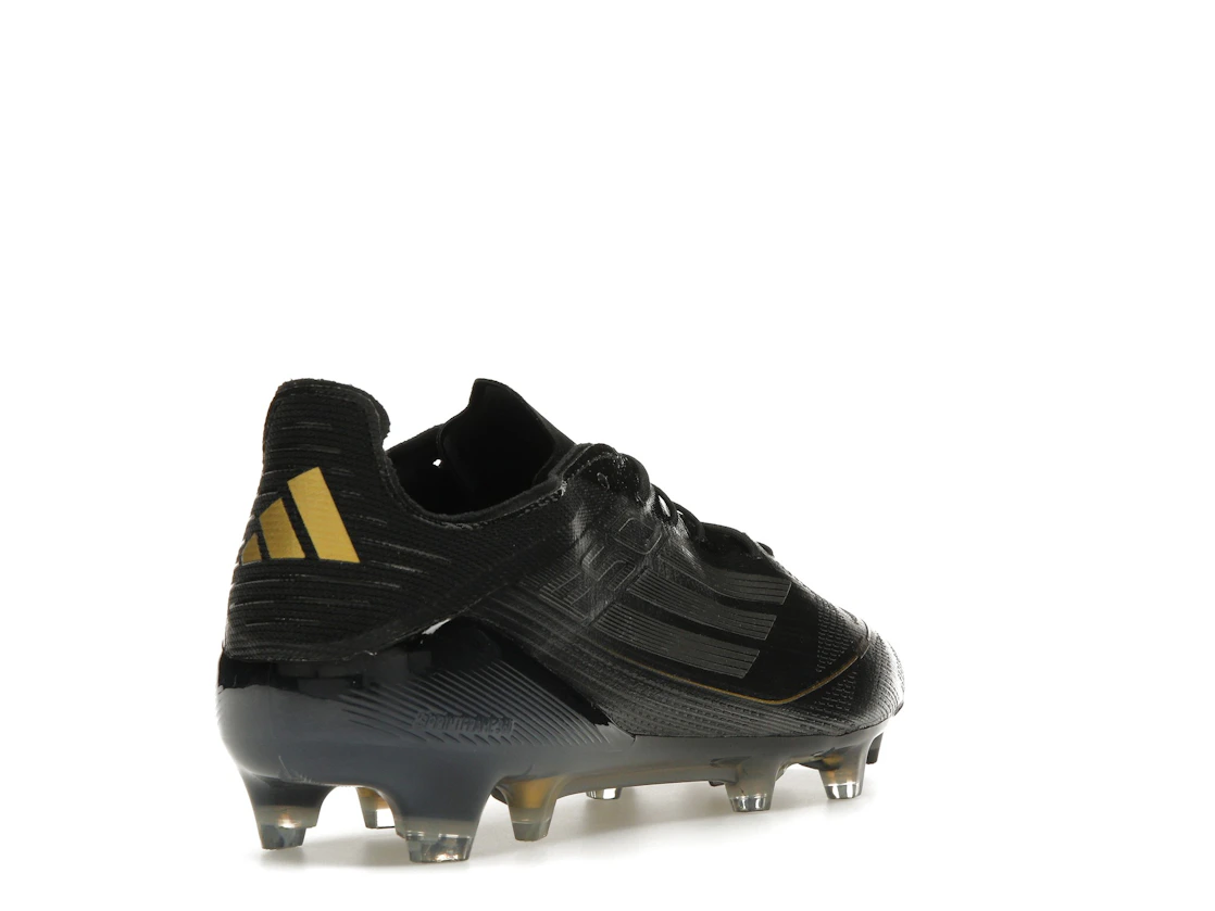 Vue 31 de adidas F50 Elite FG Core Black Iron Metallic Gold Metallic