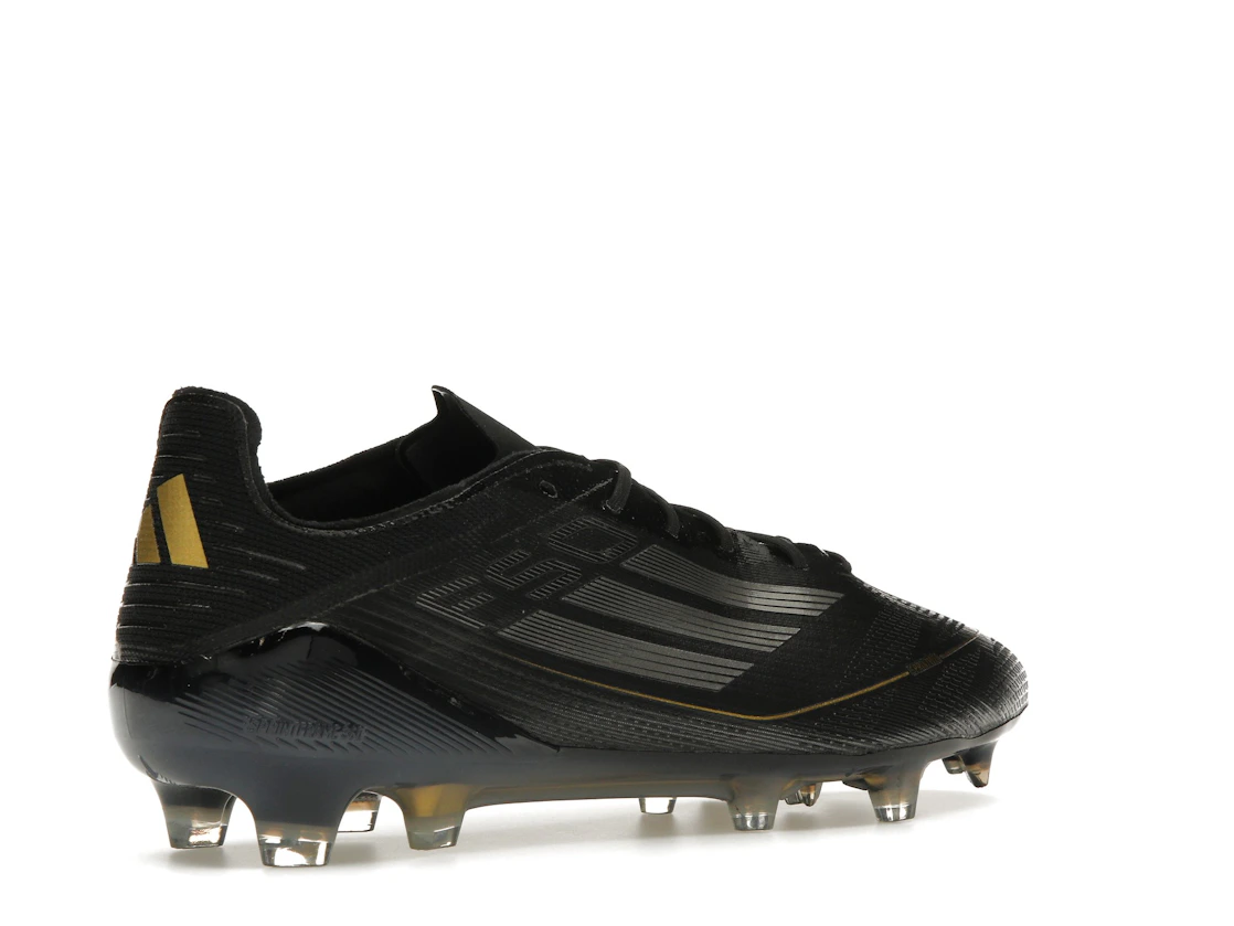 Vue 33 de adidas F50 Elite FG Core Black Iron Metallic Gold Metallic