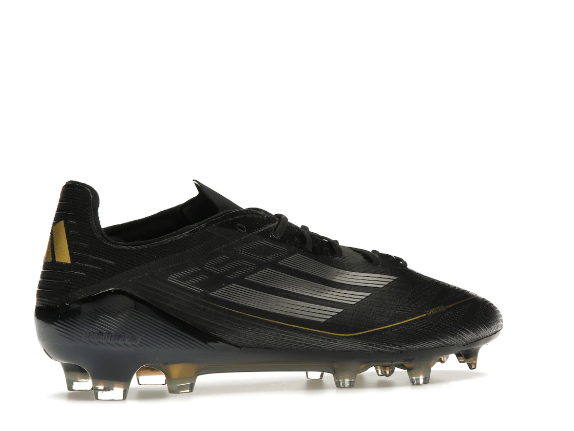 Vue 34 de adidas F50 Elite FG Core Black Iron Metallic Gold Metallic