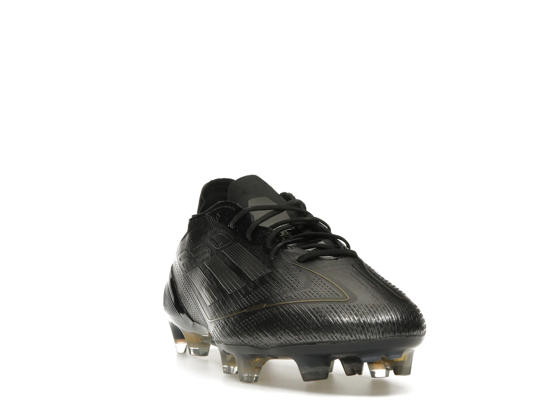 Vue 8 de adidas F50 Elite FG Core Black Iron Metallic Gold Metallic