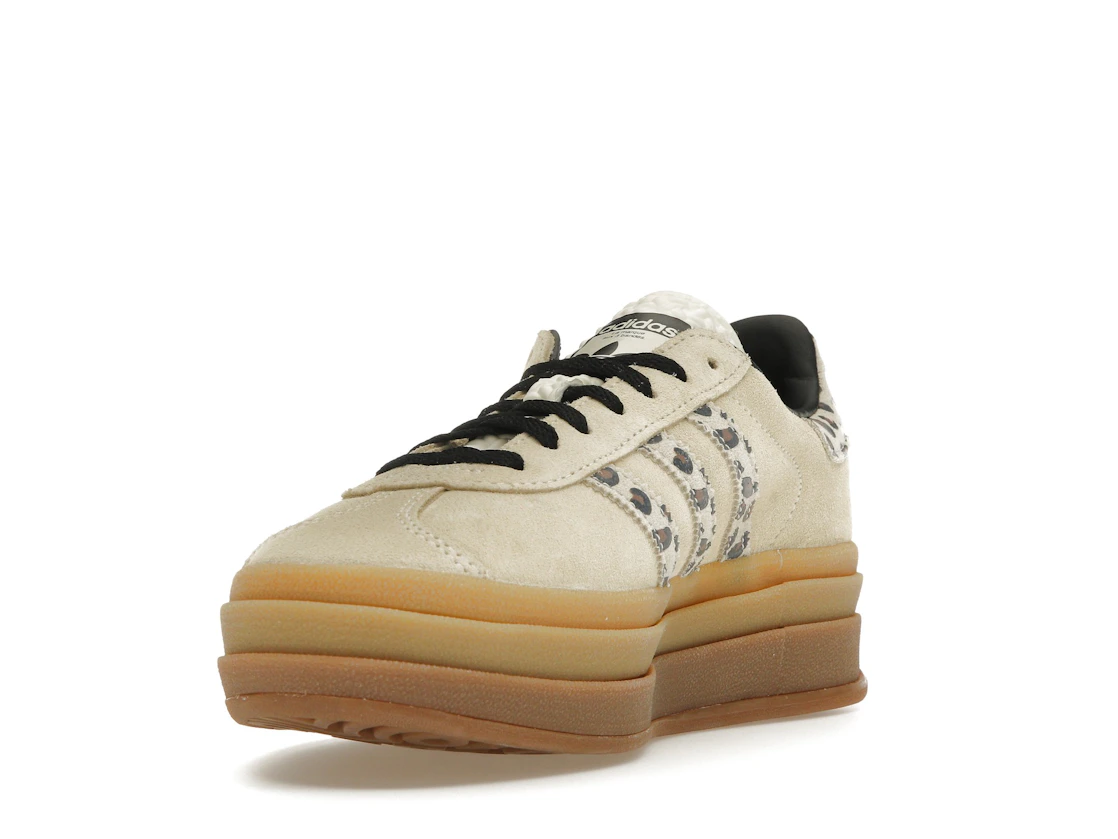Vue 13 de adidas Gazelle Bold Cream Black Leopard 