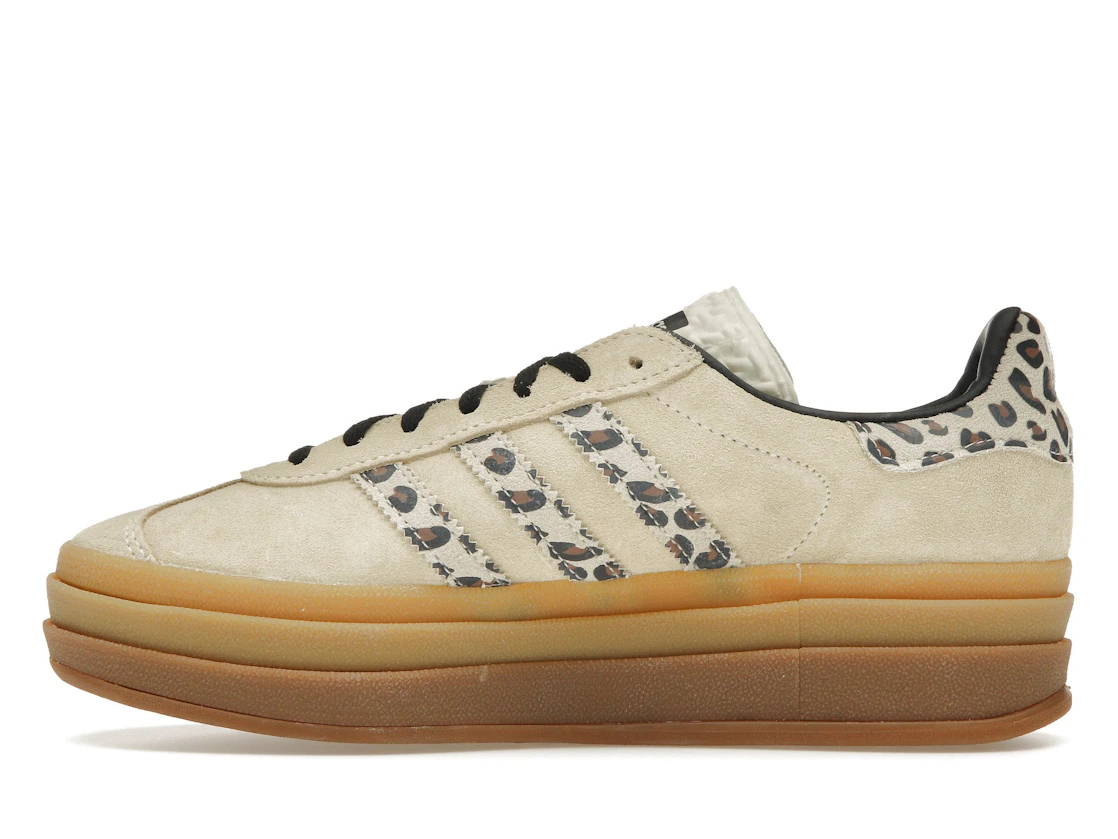 Vue 19 de adidas Gazelle Bold Cream Black Leopard 