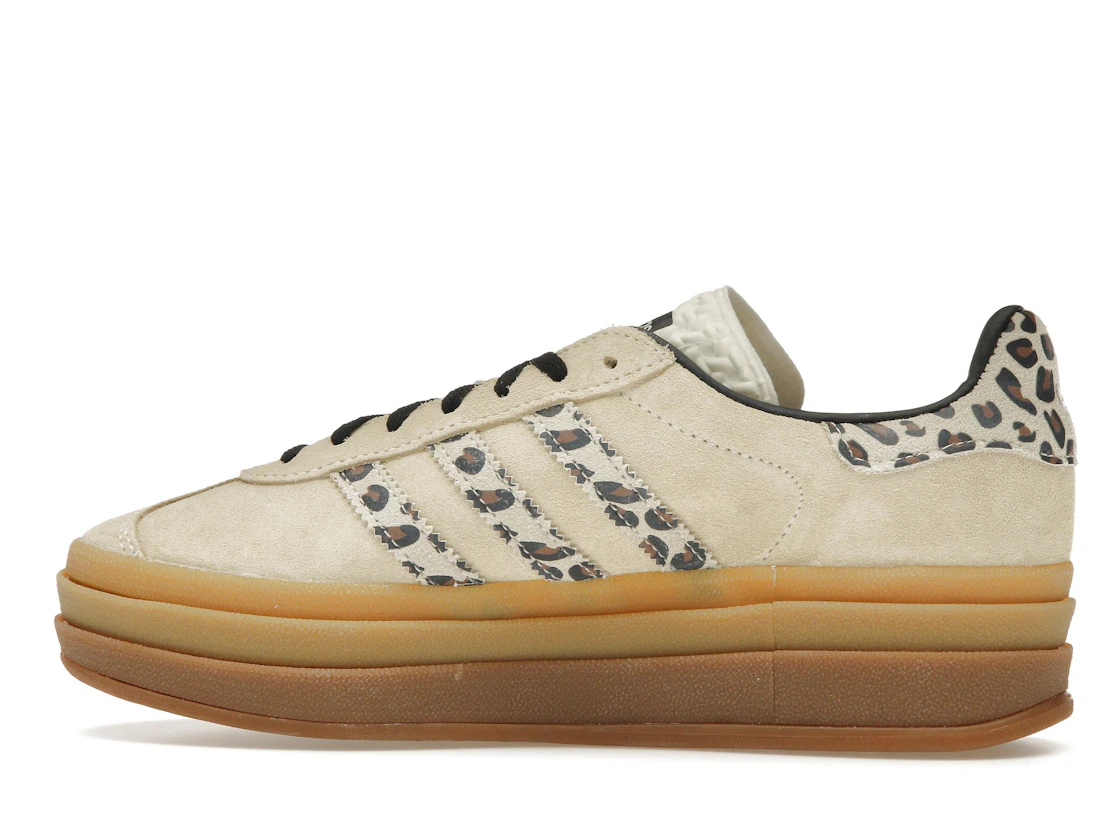 Vue 20 de adidas Gazelle Bold Cream Black Leopard 