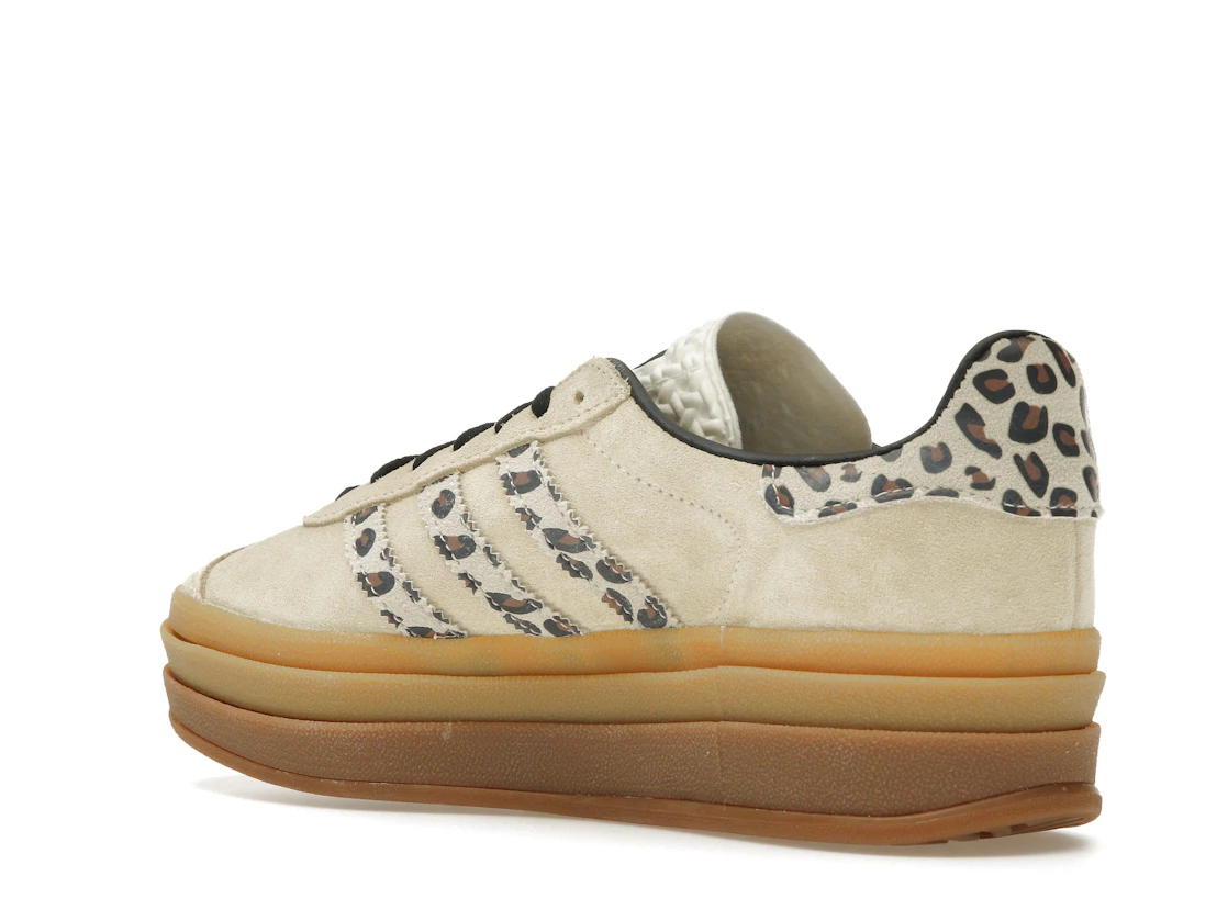 Vue 23 de adidas Gazelle Bold Cream Black Leopard 