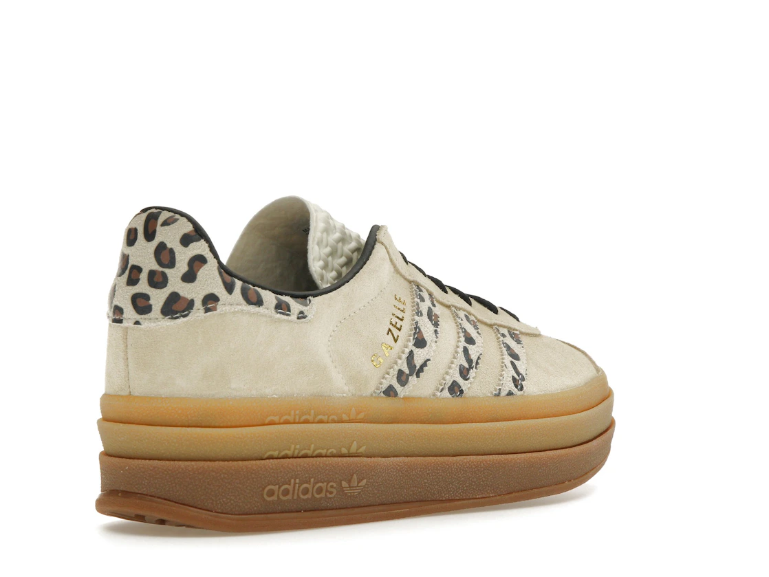 Vue 32 de adidas Gazelle Bold Cream Black Leopard 