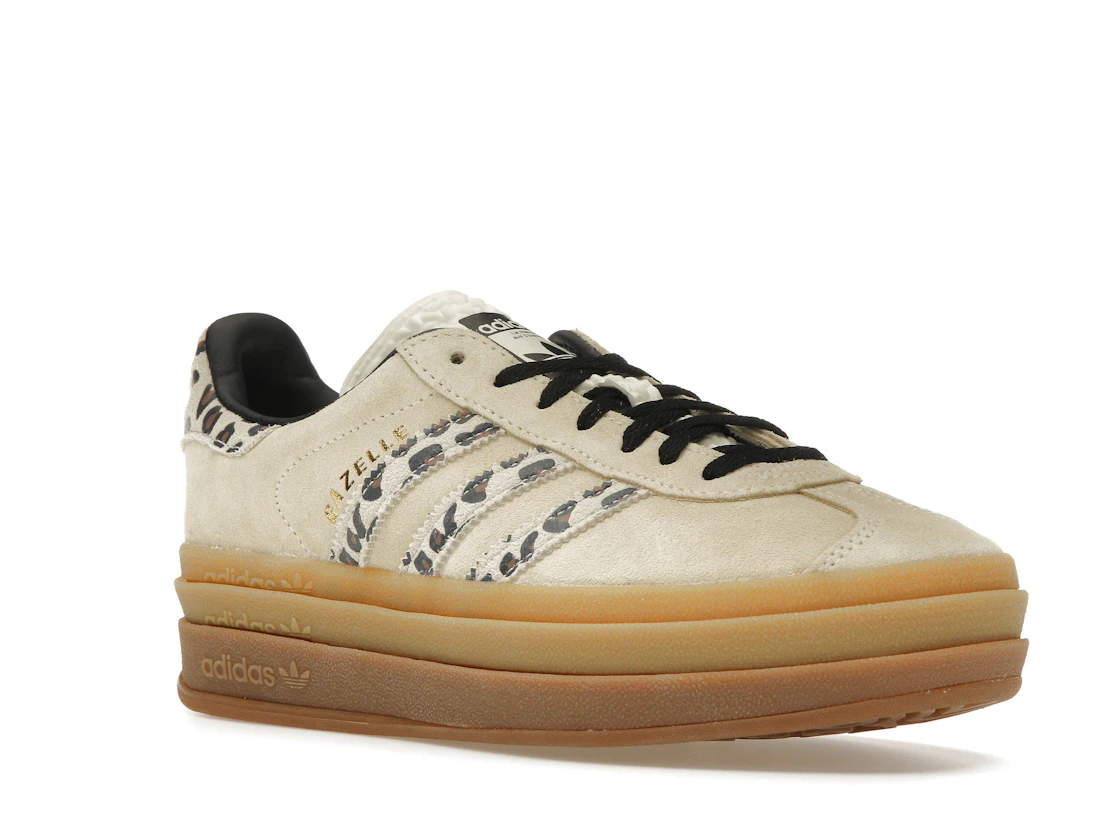 Vue 5 de adidas Gazelle Bold Cream Black Leopard 