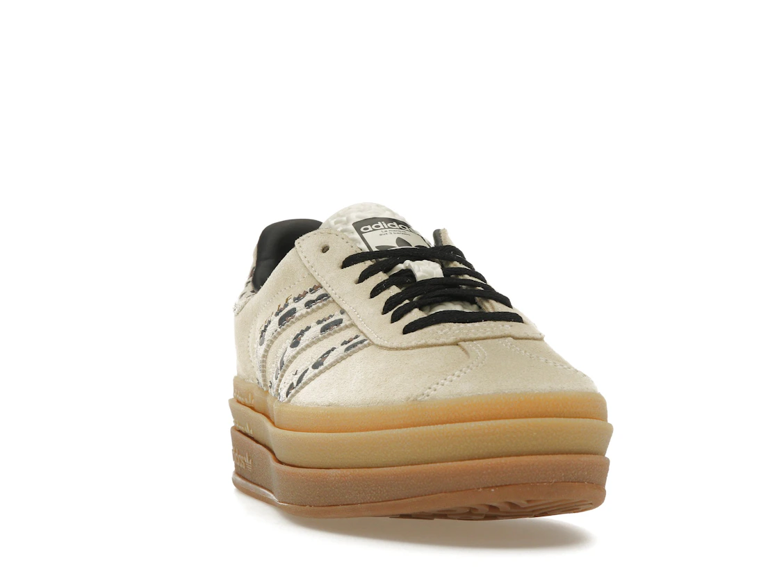 Vue 8 de adidas Gazelle Bold Cream Black Leopard 