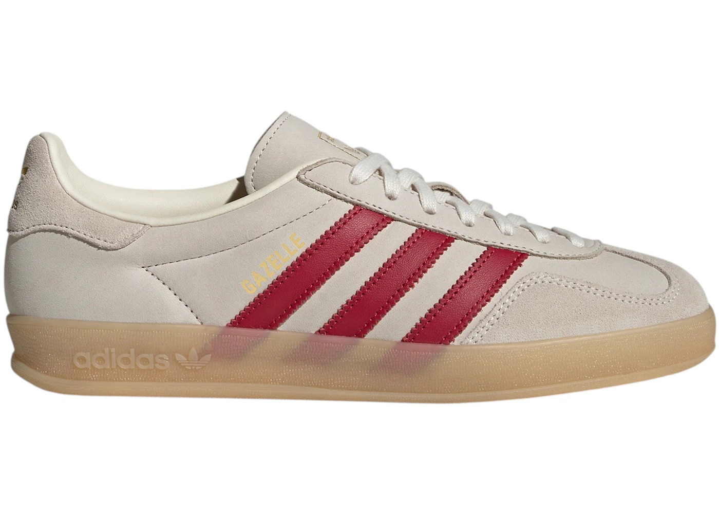 adidas Gazelle Indoor Cream White Red Gum