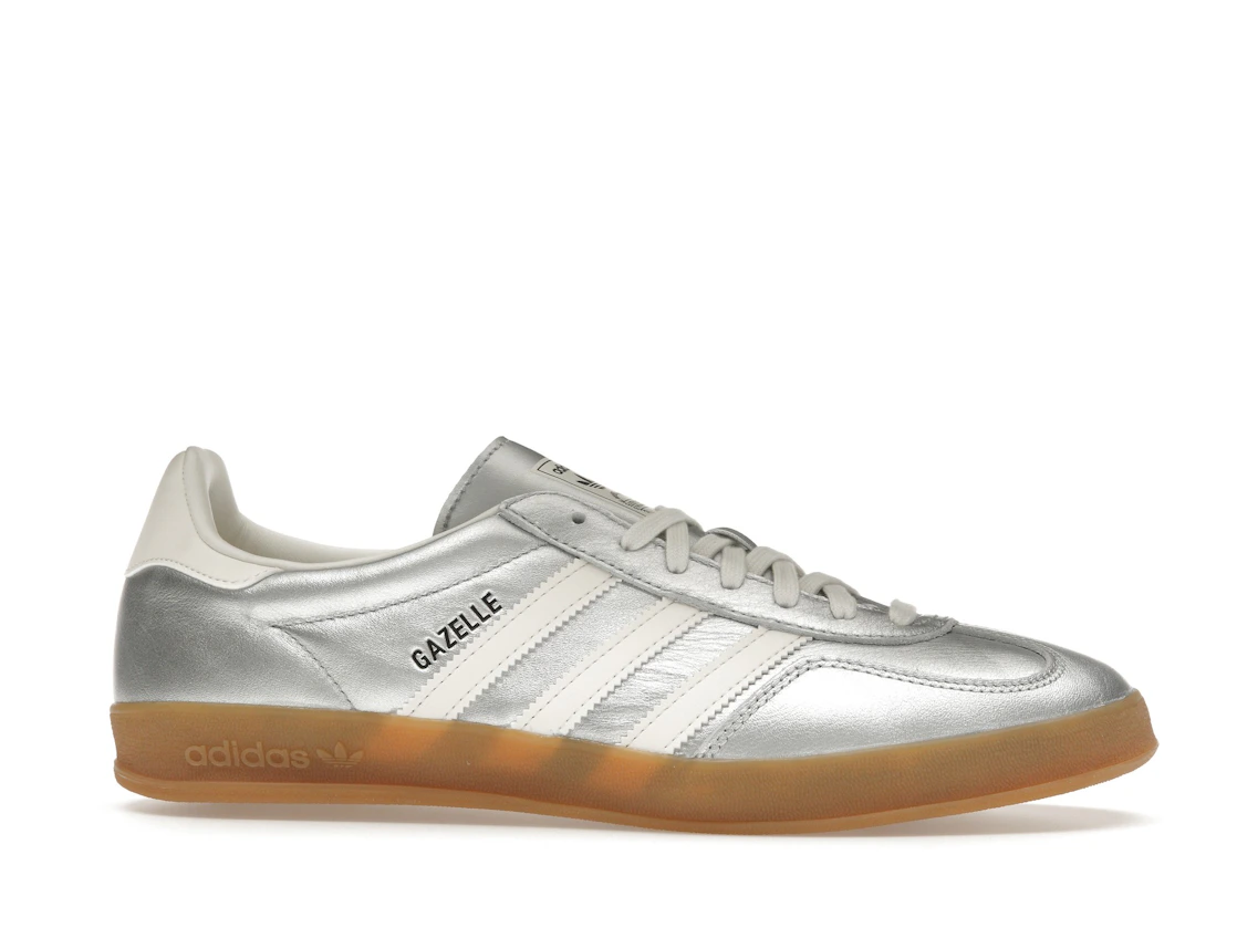 Vue 2 de adidas Gazelle Indoor Silver Metallic Core White