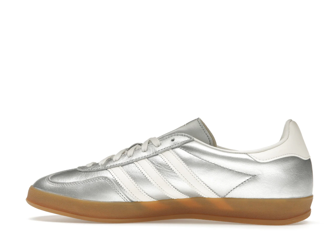 Vue 20 de adidas Gazelle Indoor Silver Metallic Core White