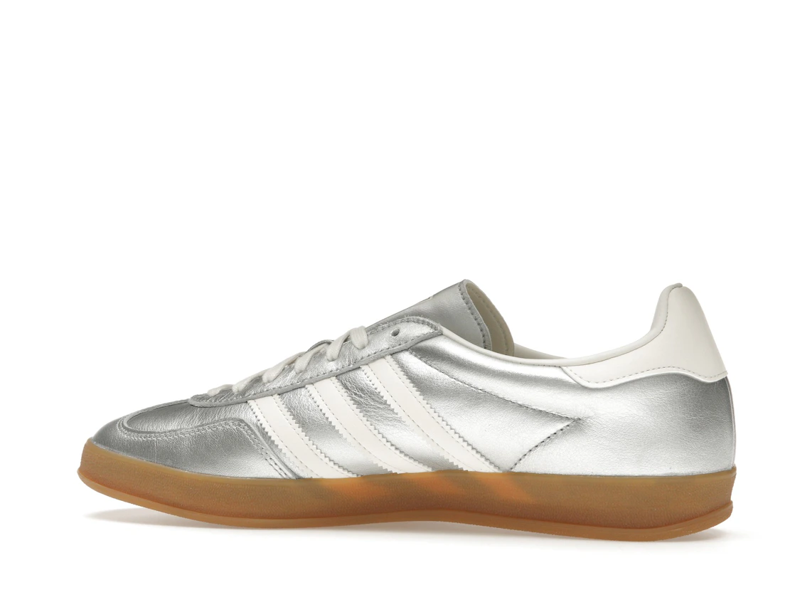 Vue 21 de adidas Gazelle Indoor Silver Metallic Core White