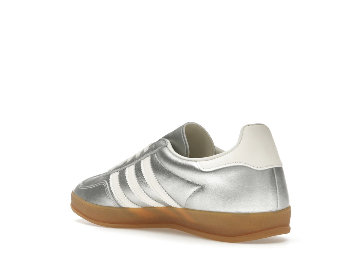 Vue 24 de adidas Gazelle Indoor Silver Metallic Core White