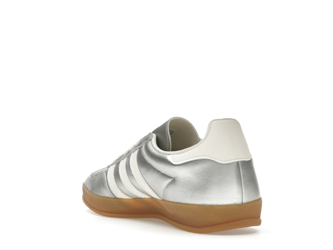 Vue 25 de adidas Gazelle Indoor Silver Metallic Core White