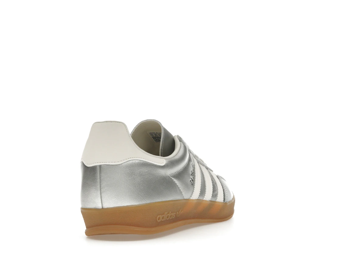 Vue 30 de adidas Gazelle Indoor Silver Metallic Core White