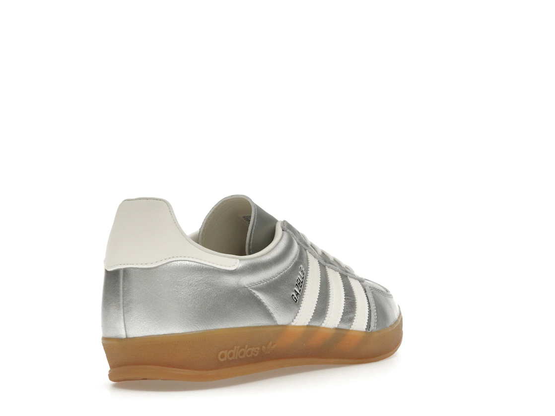 Vue 31 de adidas Gazelle Indoor Silver Metallic Core White