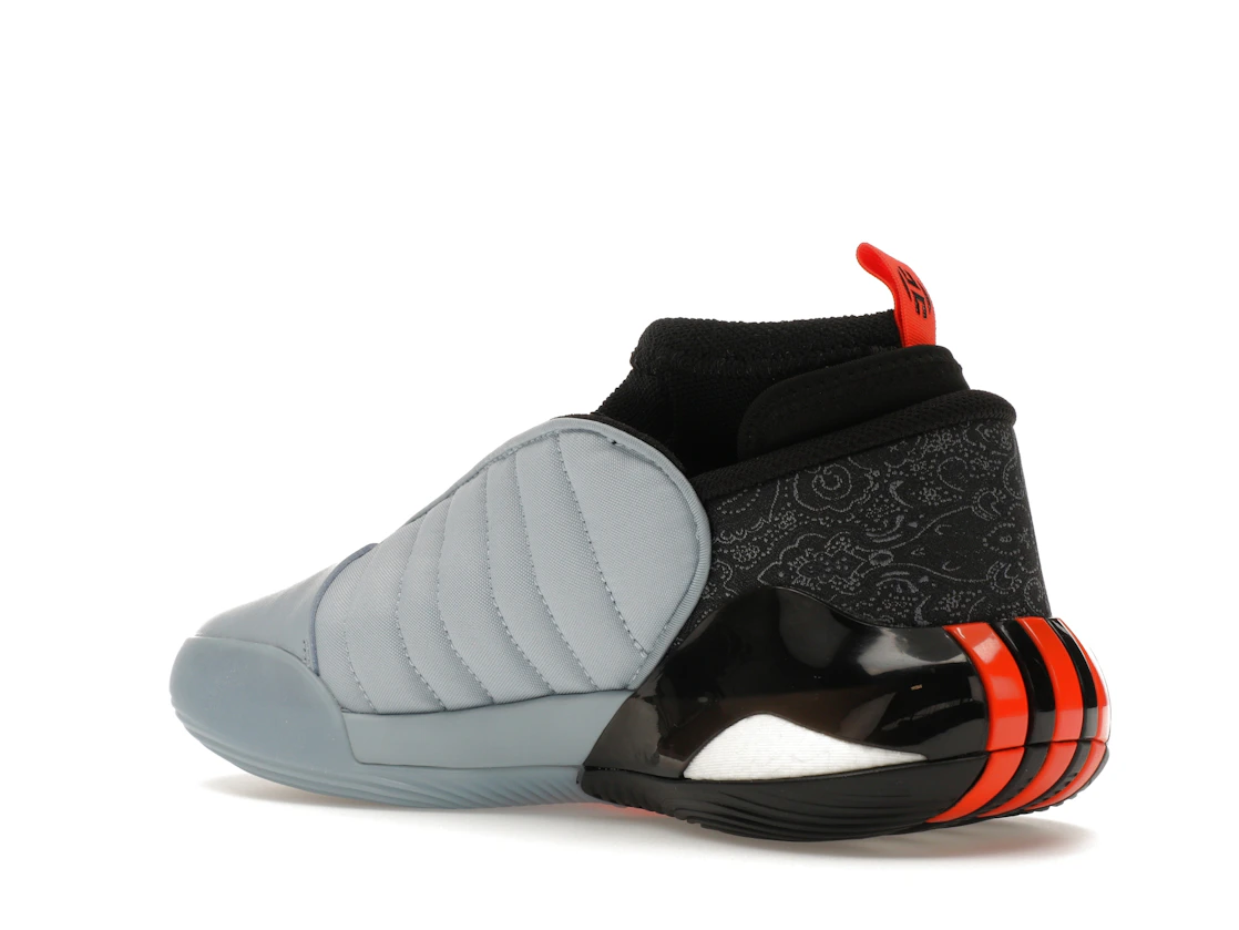 Vue 23 de adidas Harden Vol. 7 Wonder Blue Impact Orange