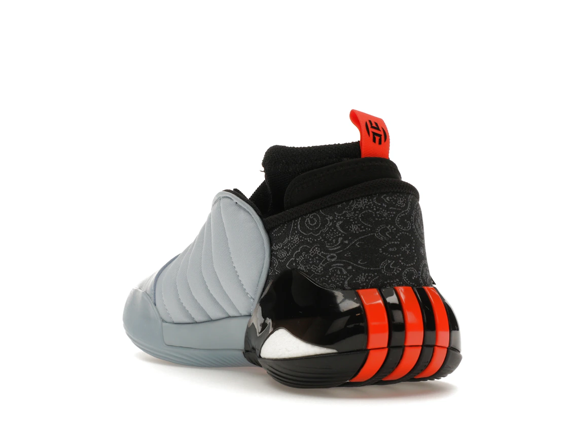 Vue 25 de adidas Harden Vol. 7 Wonder Blue Impact Orange