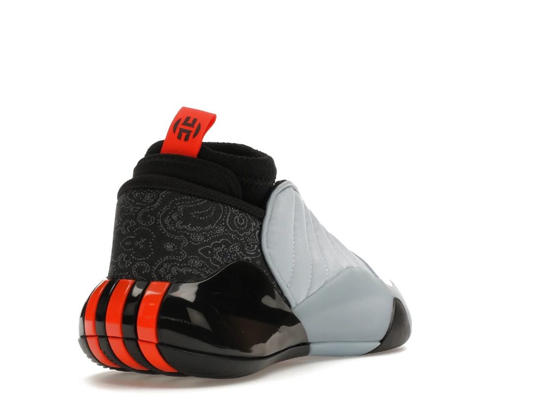 Vue 31 de adidas Harden Vol. 7 Wonder Blue Impact Orange