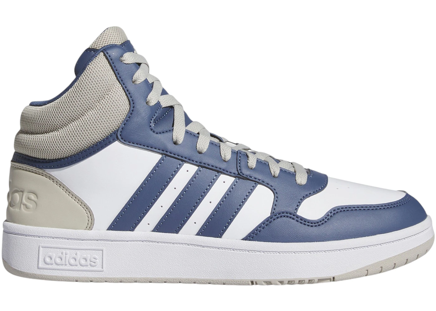 adidas Hoops 3.0 Mid Cloud White Preloved Blue Putty Grey