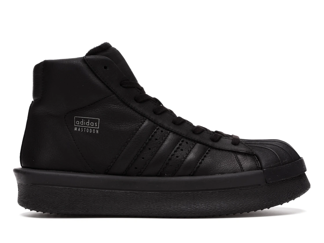 Vue 1 de adidas Mastodon Pro Model Rick Owens Triple Black
