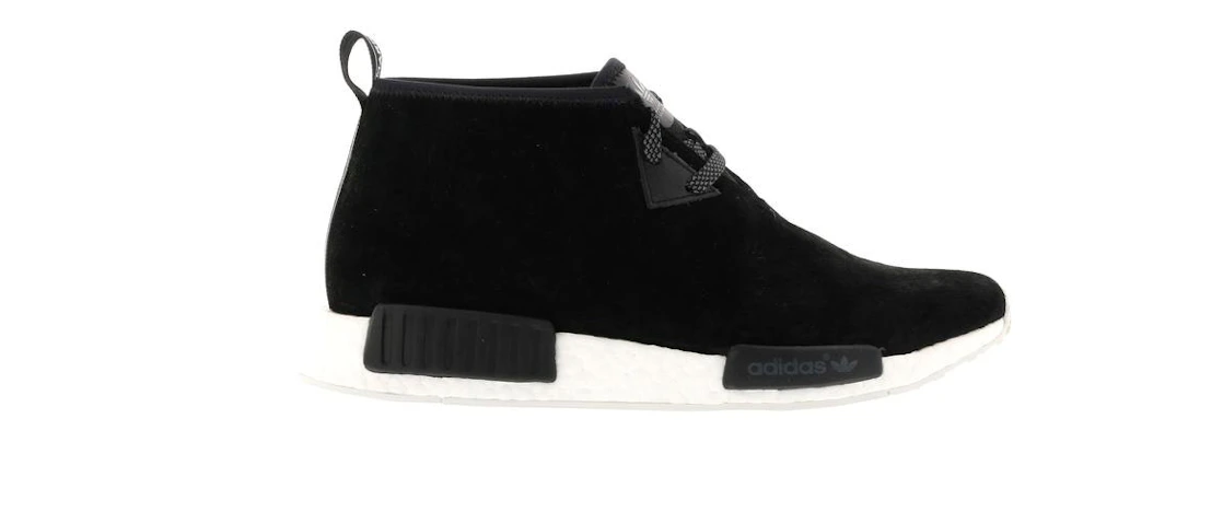Vue 1 de adidas NMD C1 Black Suede