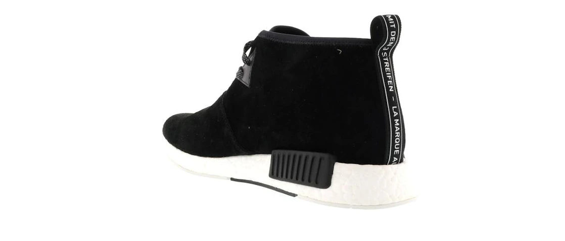 Vue 17 de adidas NMD C1 Black Suede
