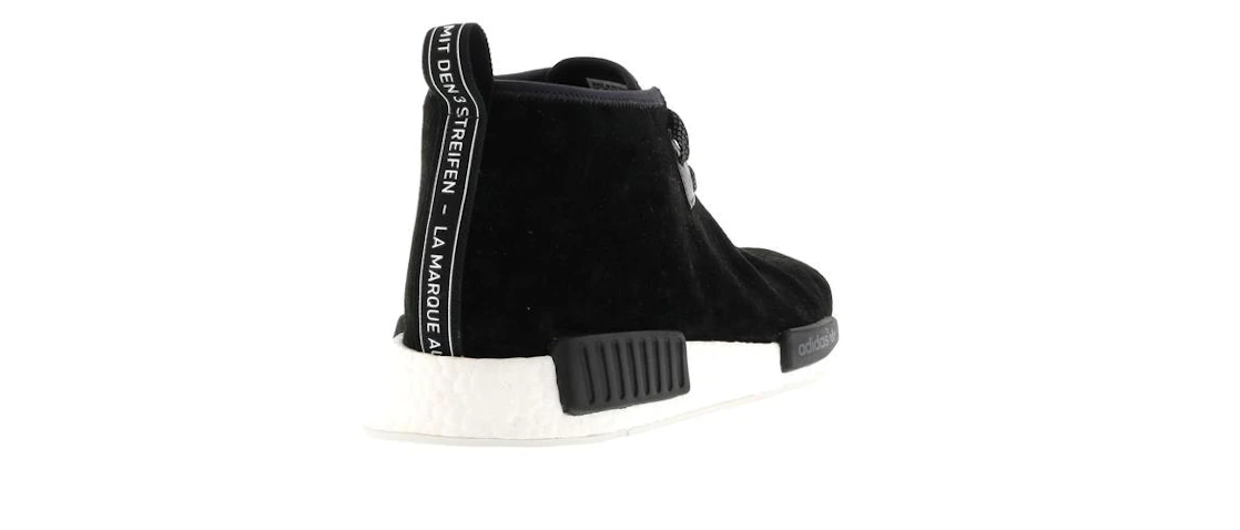 Vue 22 de adidas NMD C1 Black Suede