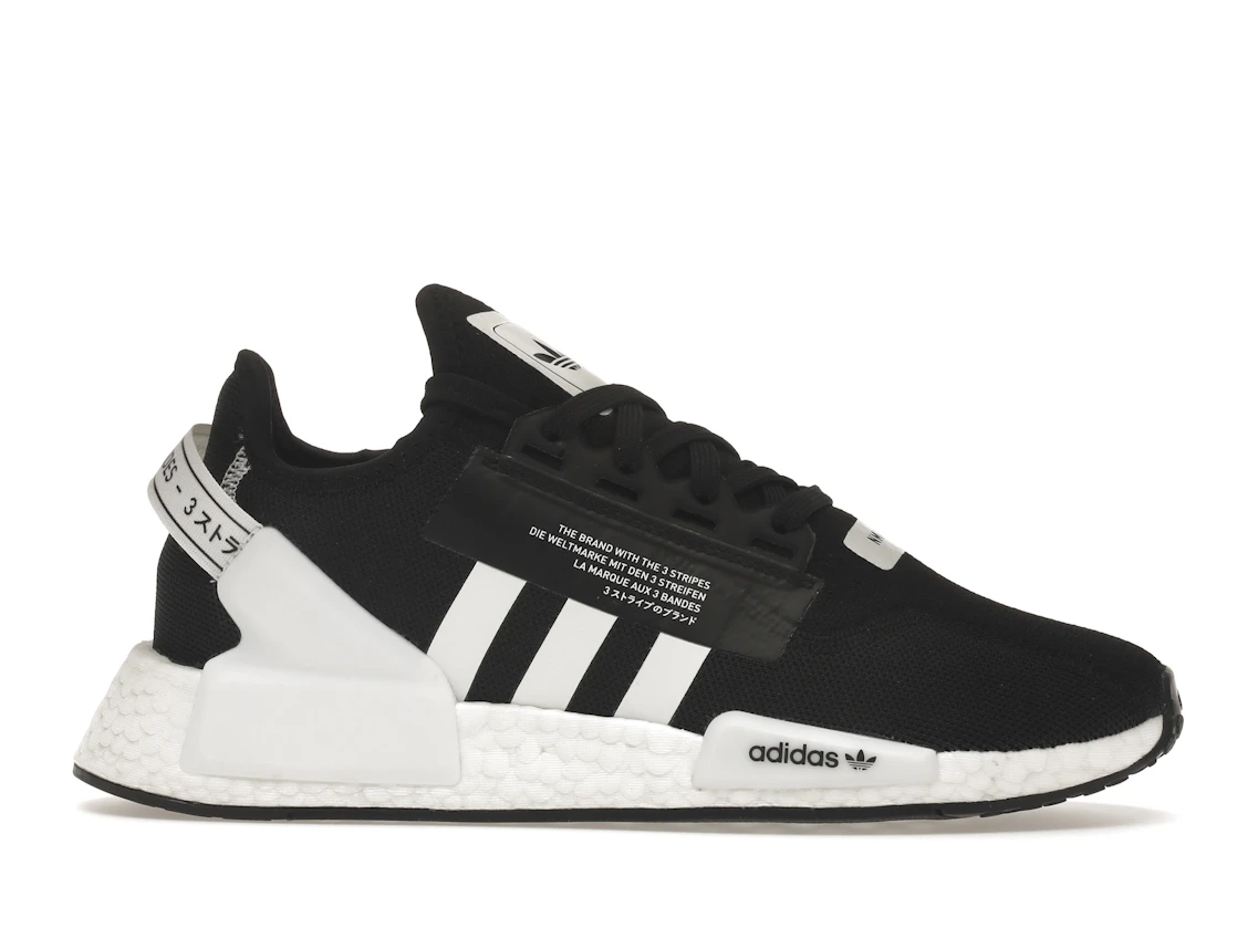 Vue 2 de adidas NMD R1 V2 Black White