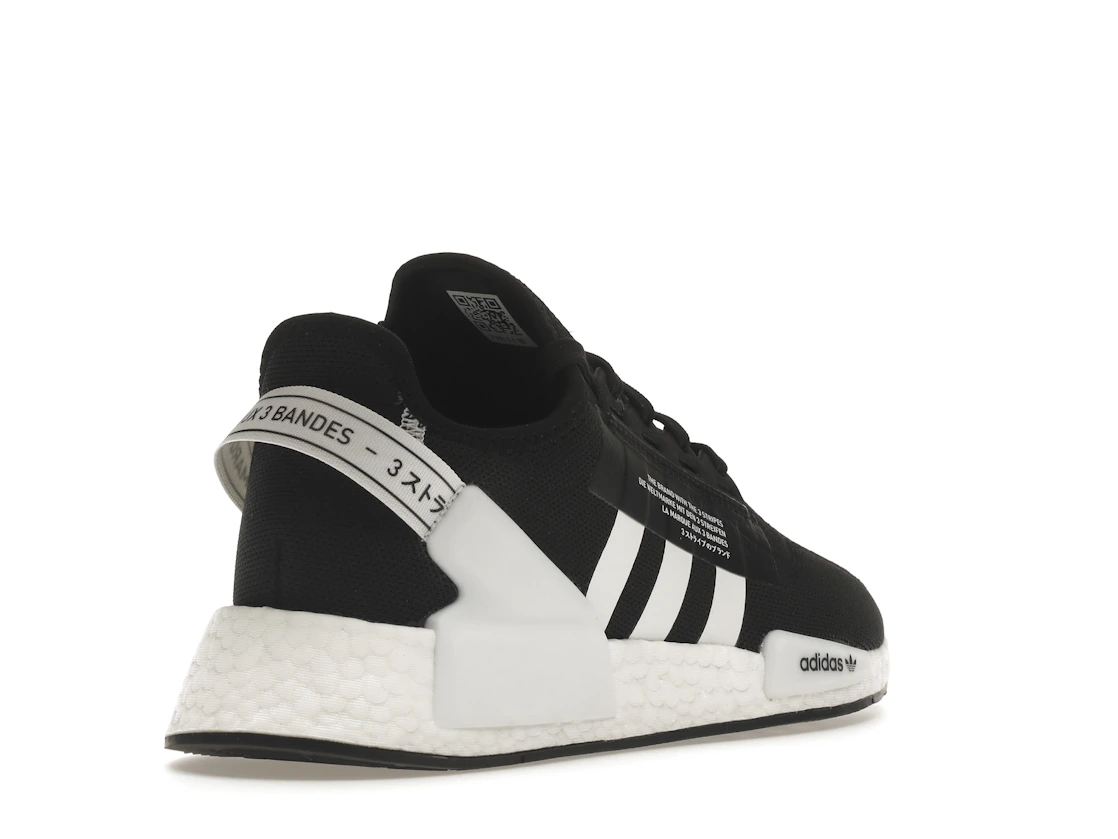 Vue 32 de adidas NMD R1 V2 Black White