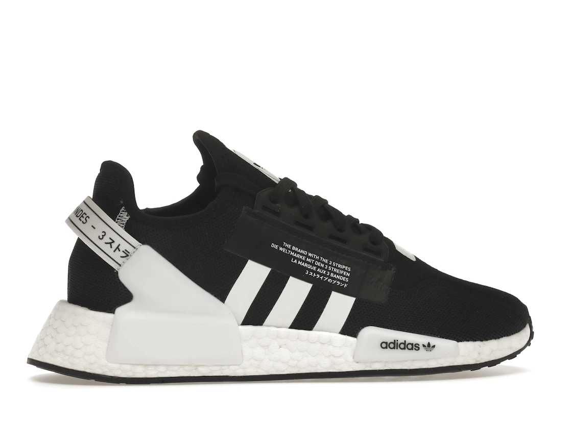 Vue 36 de adidas NMD R1 V2 Black White