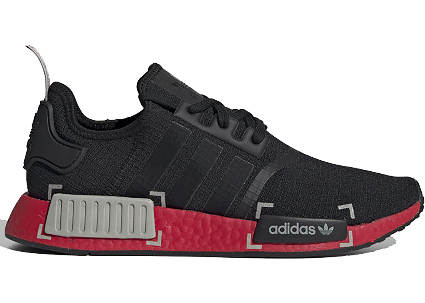 adidas NMD R1 Black Grey Scarlet
