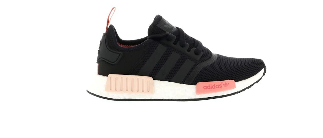 Vue 1 de adidas NMD R1 Black Peach 