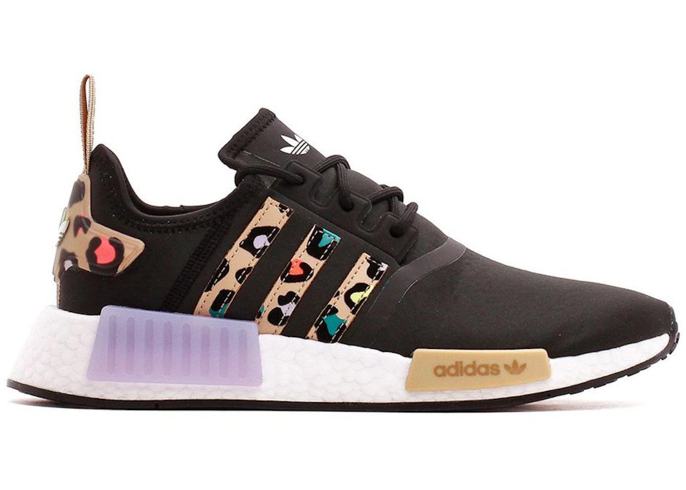 adidas NMD R1 Black Purple Leopard 