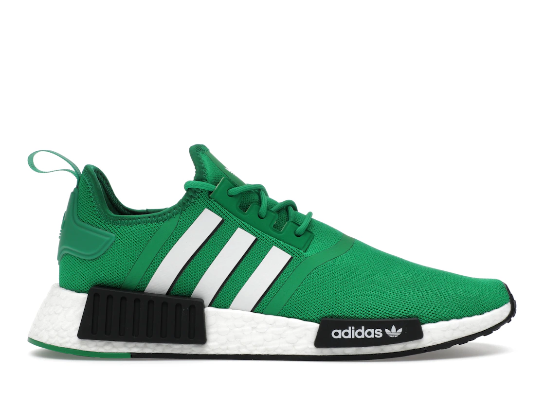 Vue 1 de adidas NMD R1 Green Cloud White Core Black