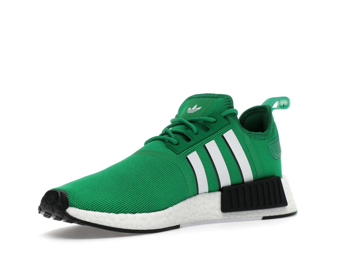Vue 15 de adidas NMD R1 Green Cloud White Core Black