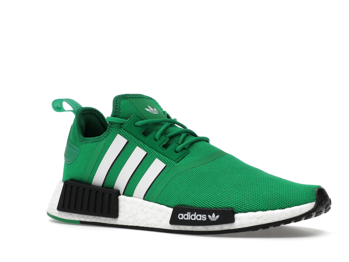 Vue 4 de adidas NMD R1 Green Cloud White Core Black
