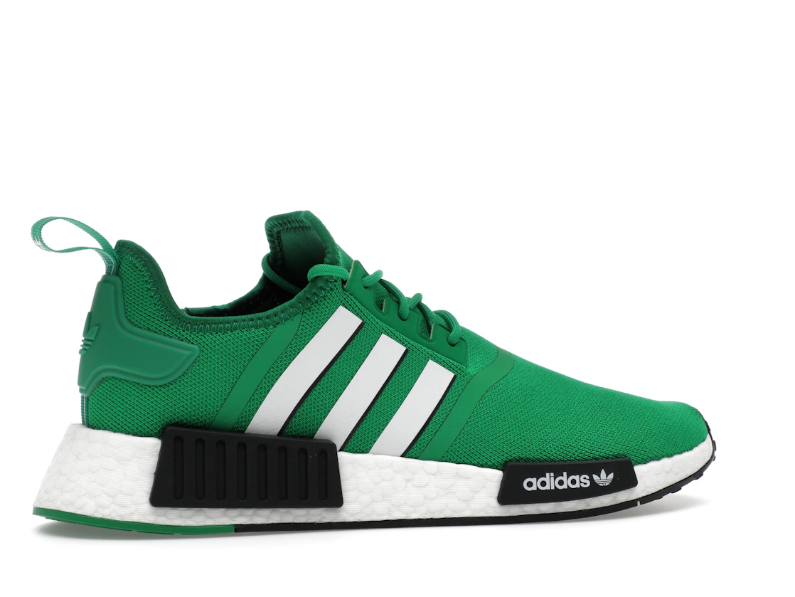Vue 35 de adidas NMD R1 Green Cloud White Core Black