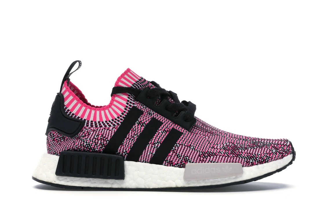 Vue 1 de adidas NMD R1 Primeknit Pink Rose 