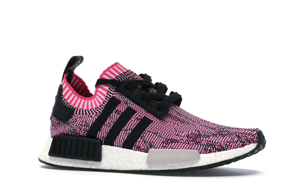 Vue 3 de adidas NMD R1 Primeknit Pink Rose 
