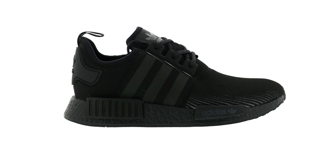 Vue 1 de adidas NMD R1 Triple Black Reflective