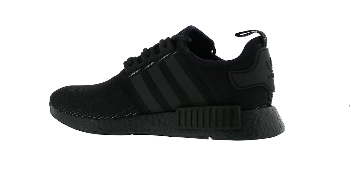 Vue 15 de adidas NMD R1 Triple Black Reflective