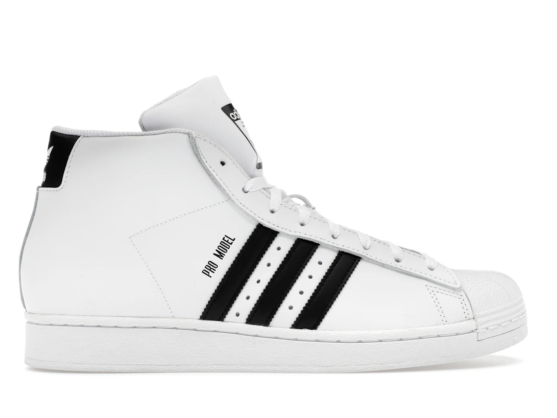 Vue 1 de adidas Pro Model Mid White Black