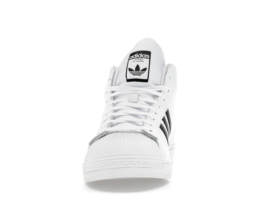 Vue 11 de adidas Pro Model Mid White Black