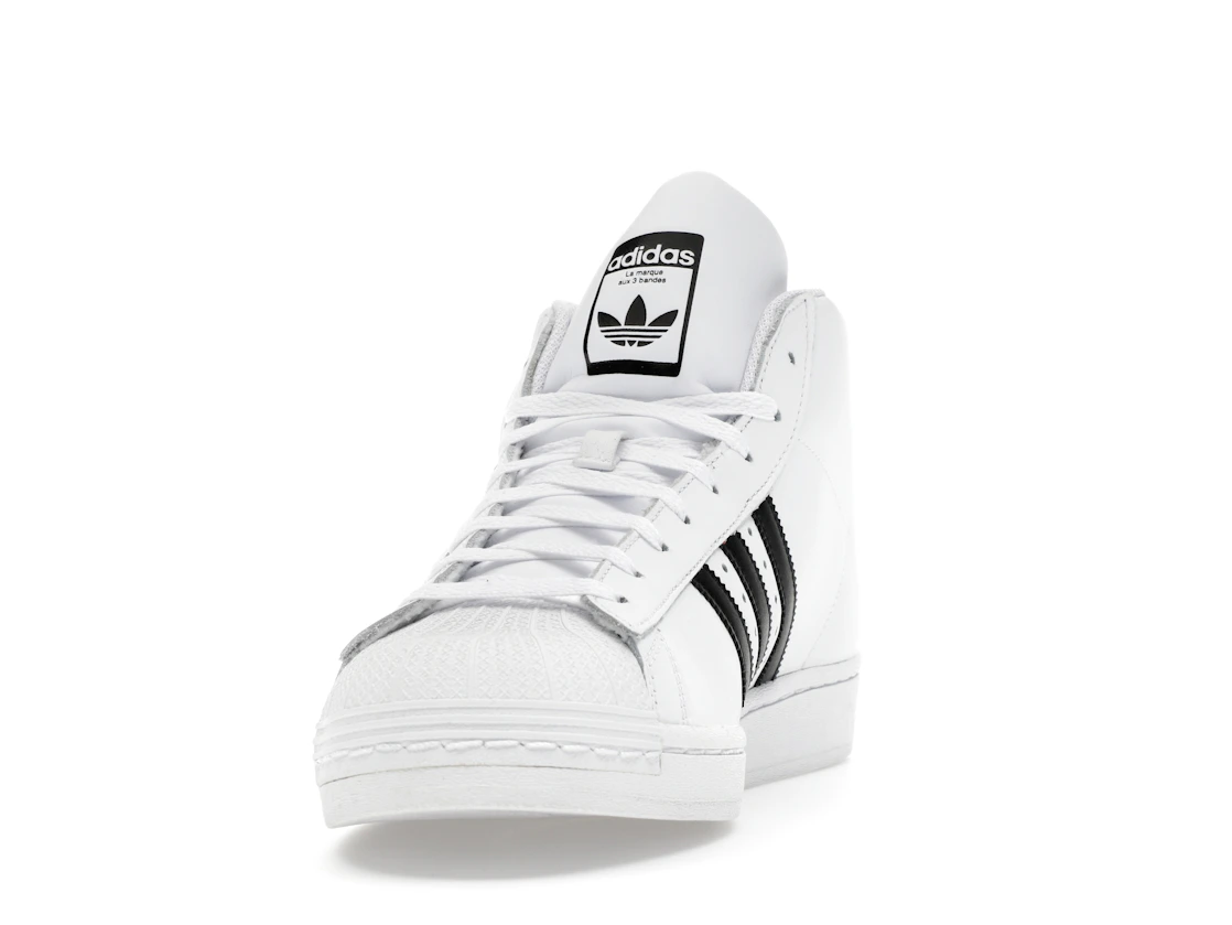 Vue 12 de adidas Pro Model Mid White Black