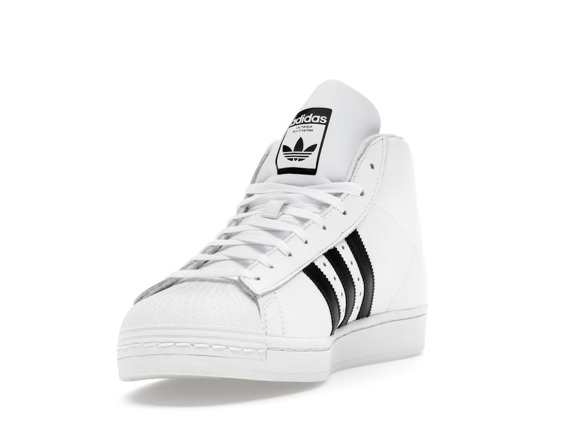 Vue 13 de adidas Pro Model Mid White Black