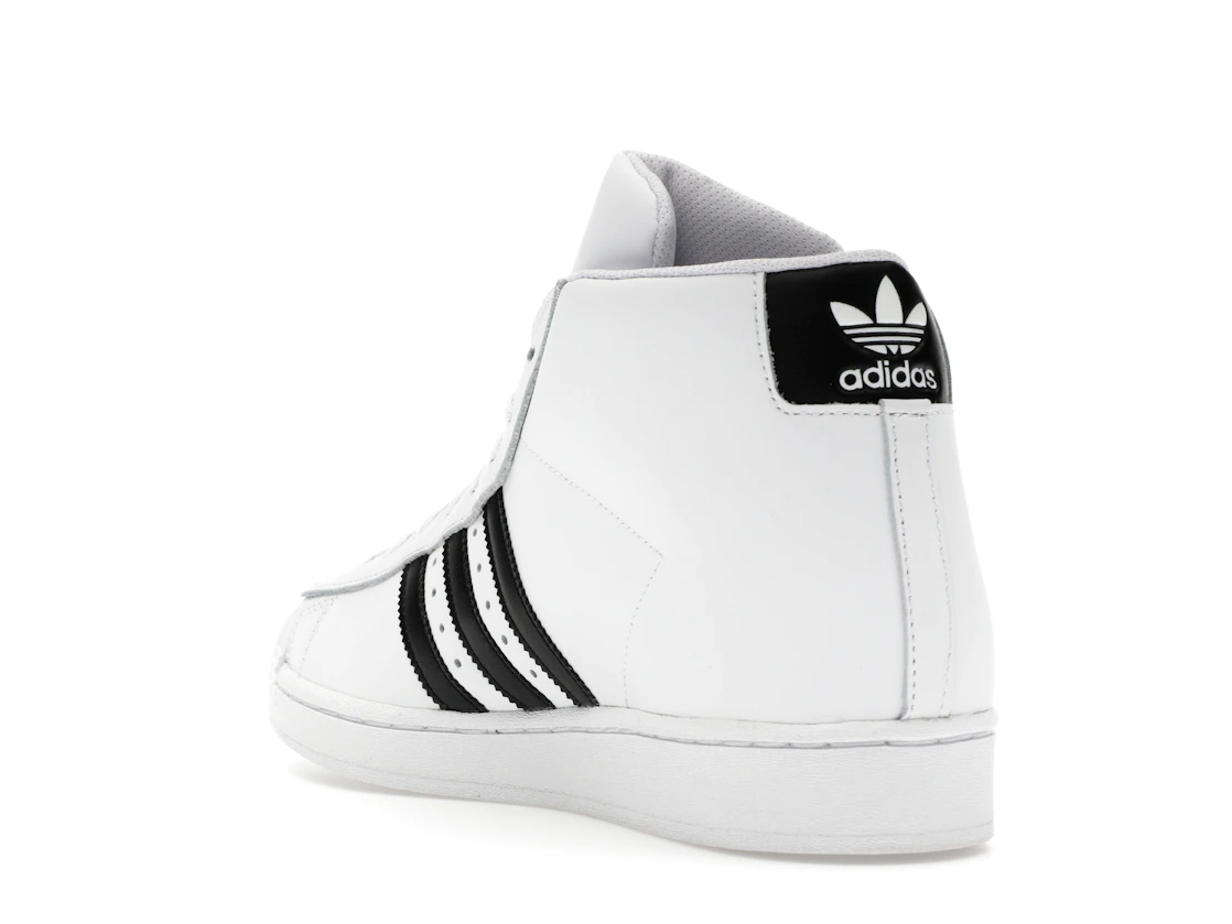 Vue 25 de adidas Pro Model Mid White Black