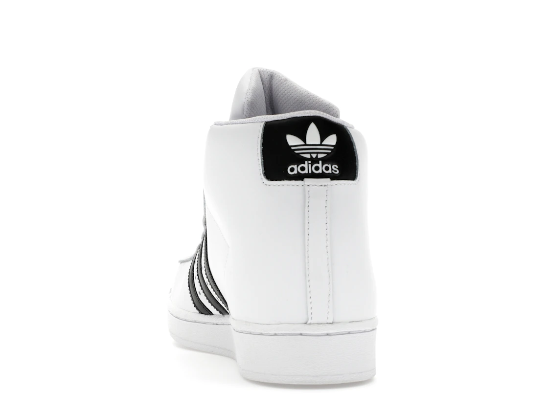 Vue 27 de adidas Pro Model Mid White Black