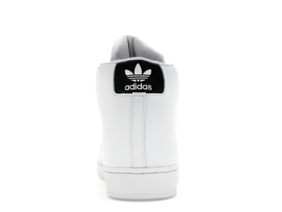 Vue 28 de adidas Pro Model Mid White Black