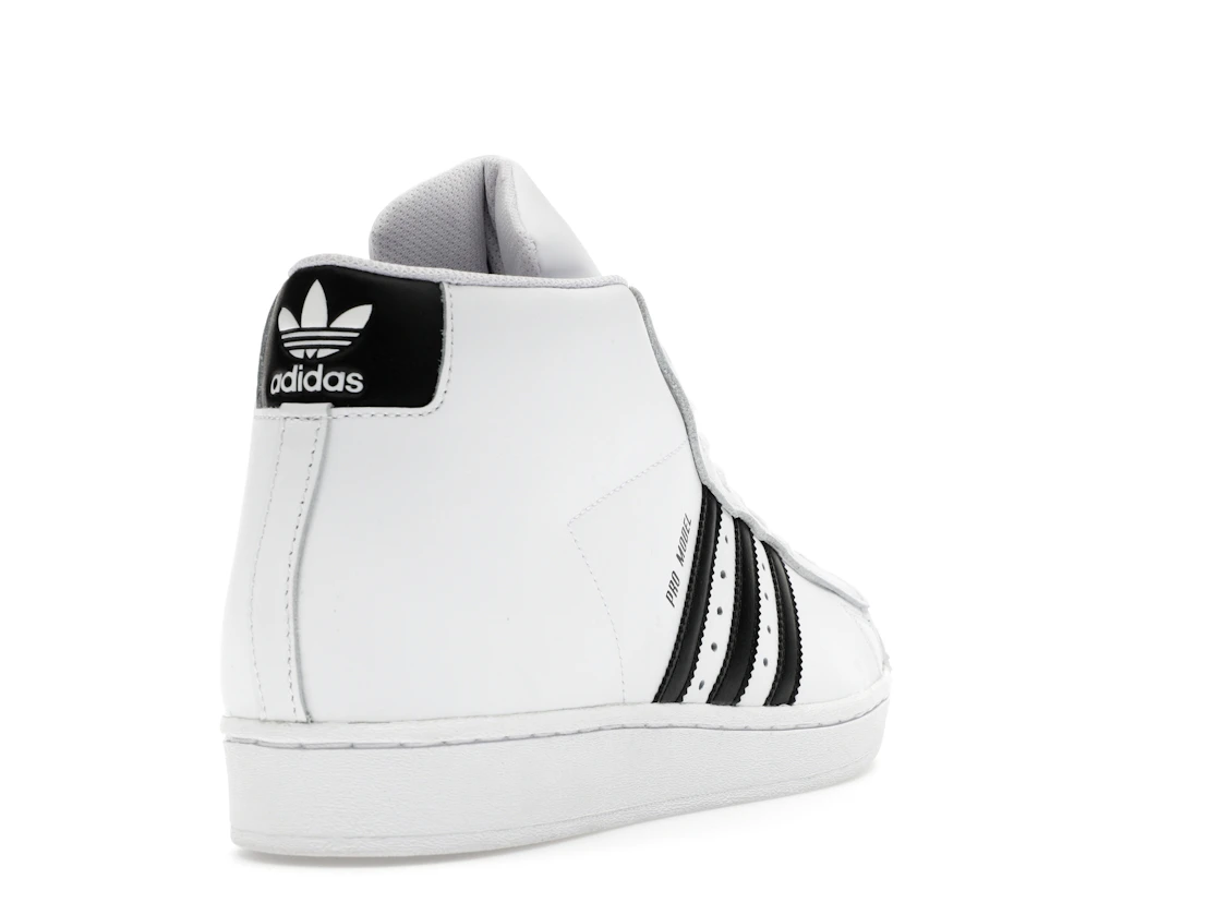 Vue 31 de adidas Pro Model Mid White Black